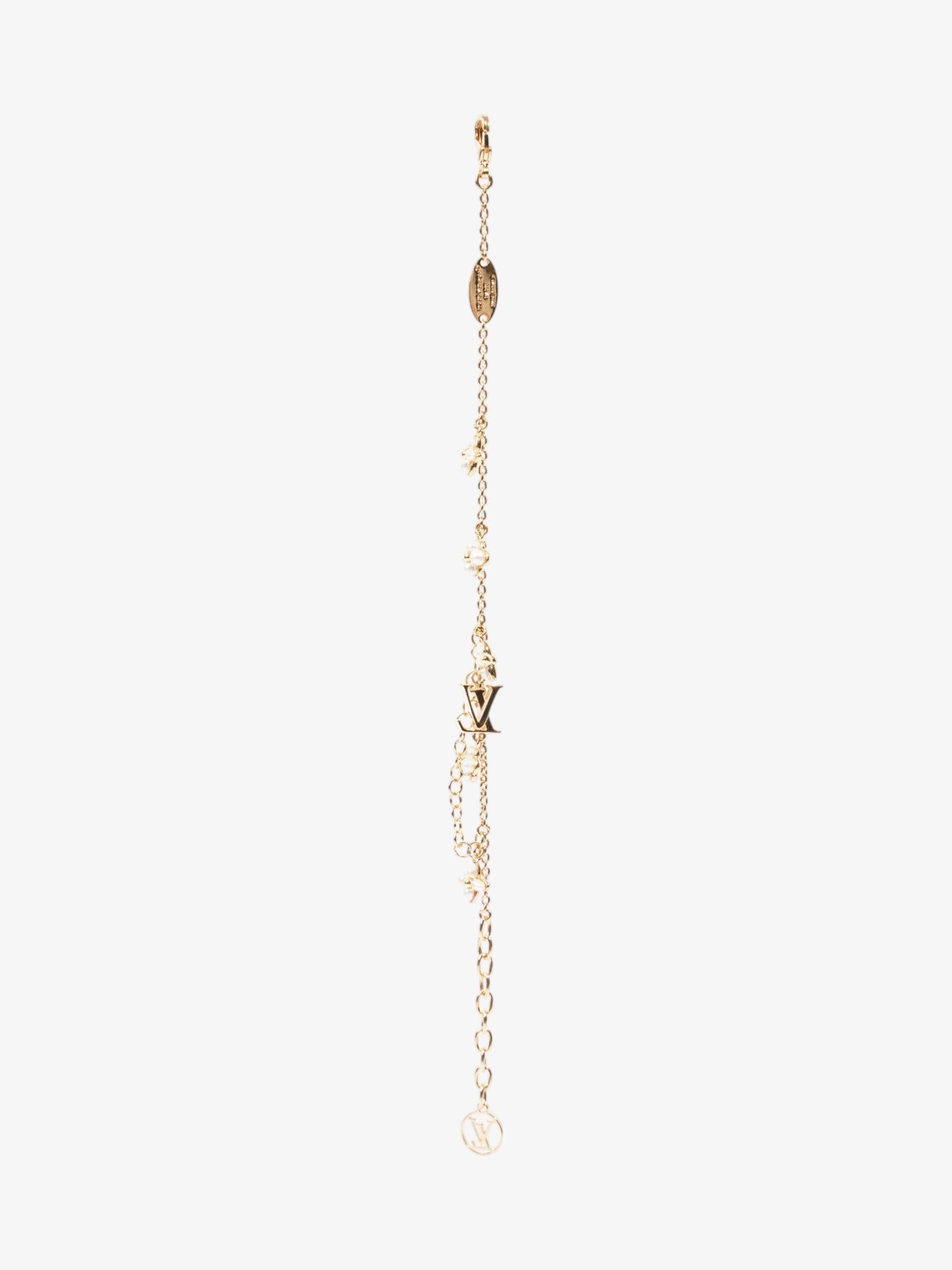 Louis Vuitton LV Floragram Bracelet Gold / Pearl Base Metal
