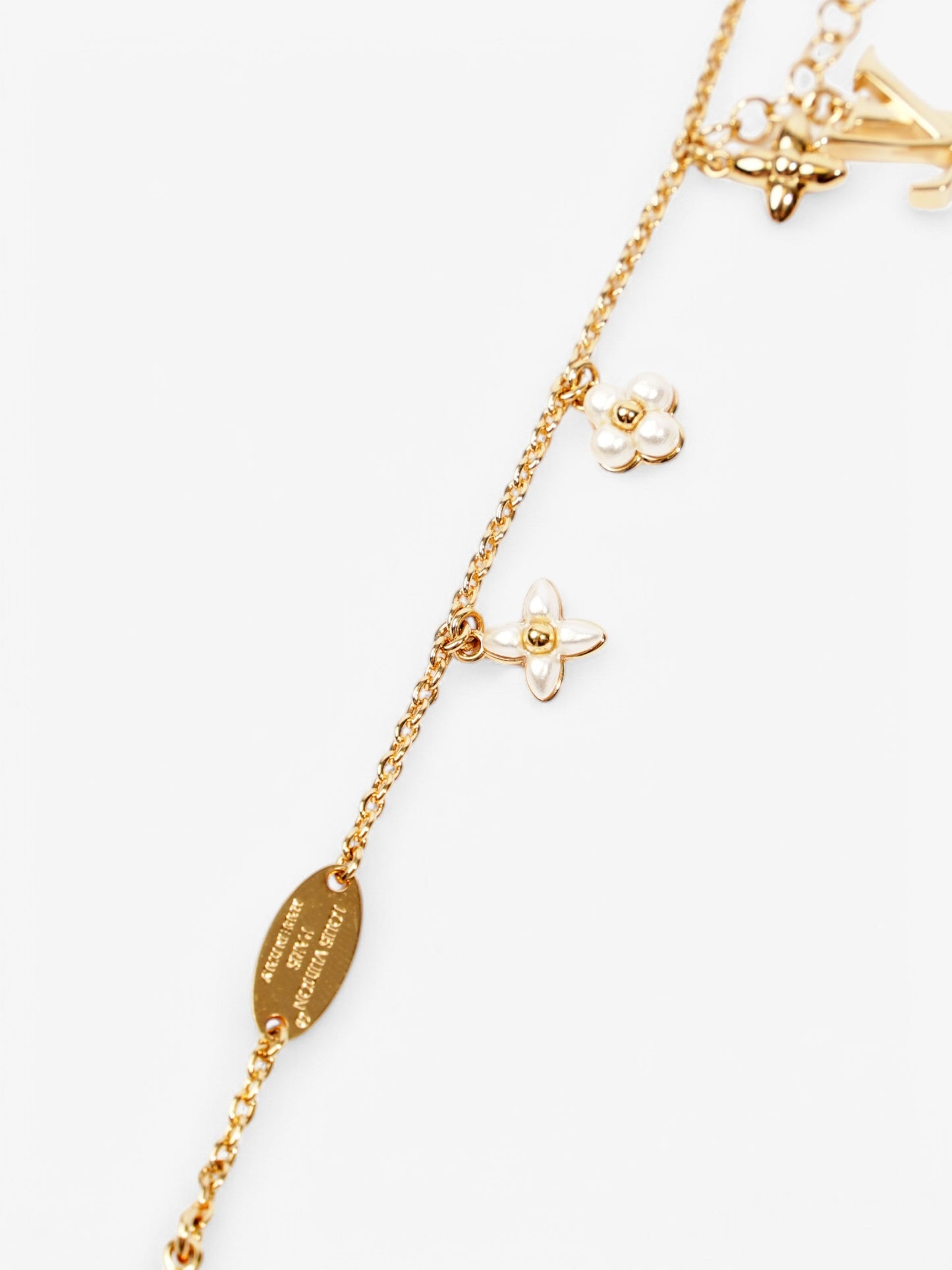 Louis Vuitton LV Floragram Bracelet Gold / Pearl Base Metal
