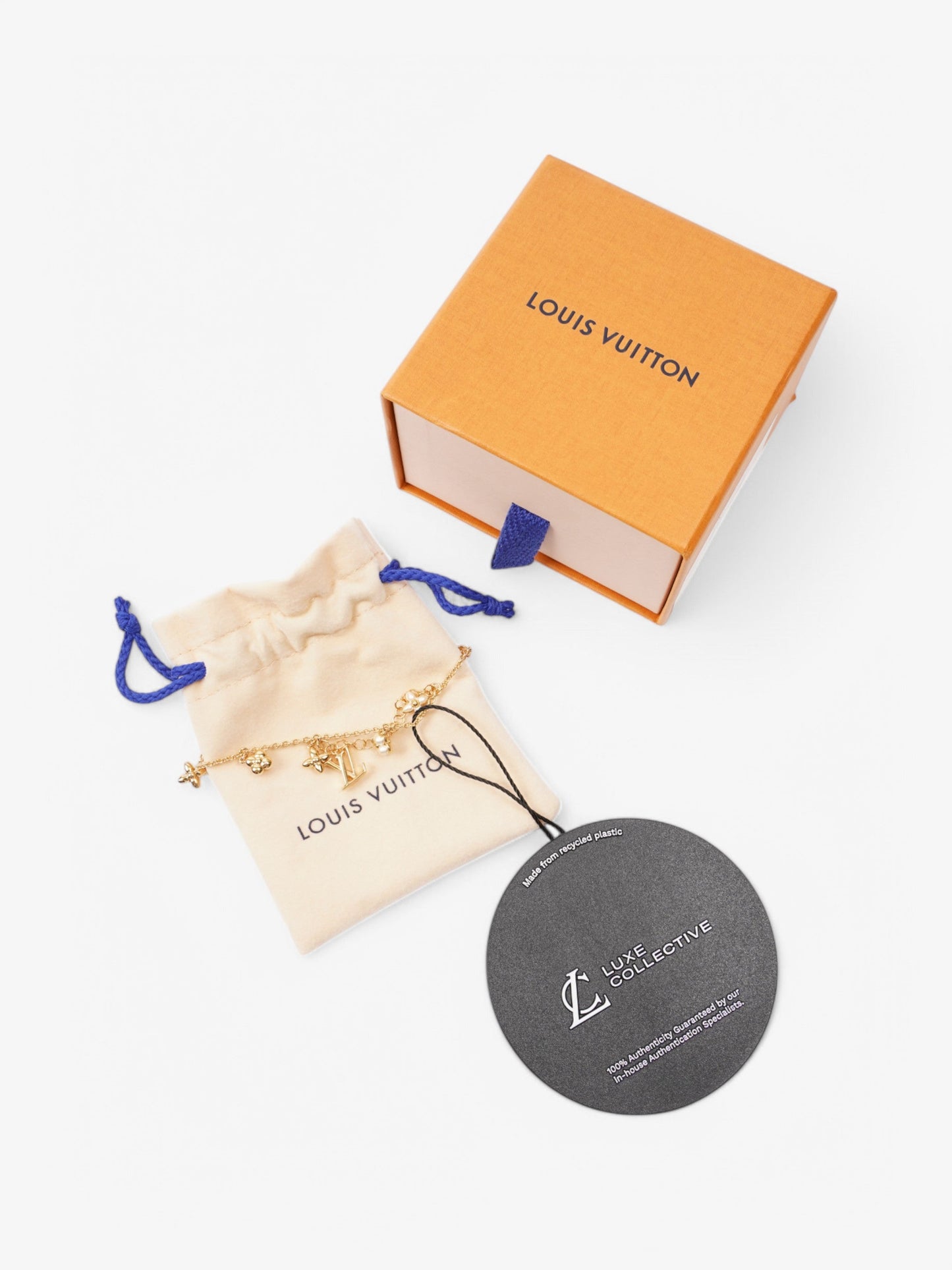 Louis Vuitton LV Floragram Bracelet Gold / Pearl Base Metal