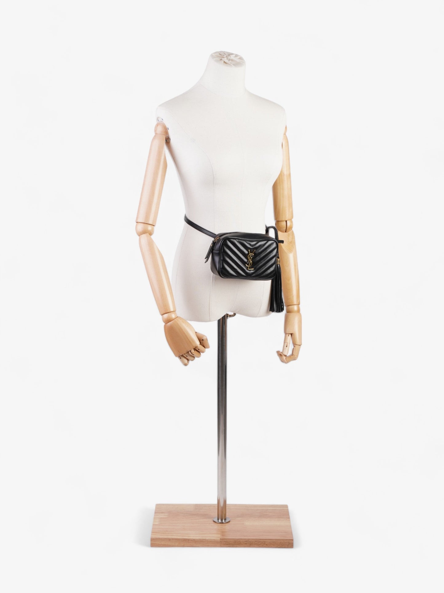 Saint Laurent Lou Belt Bag Black Calfskin Leather