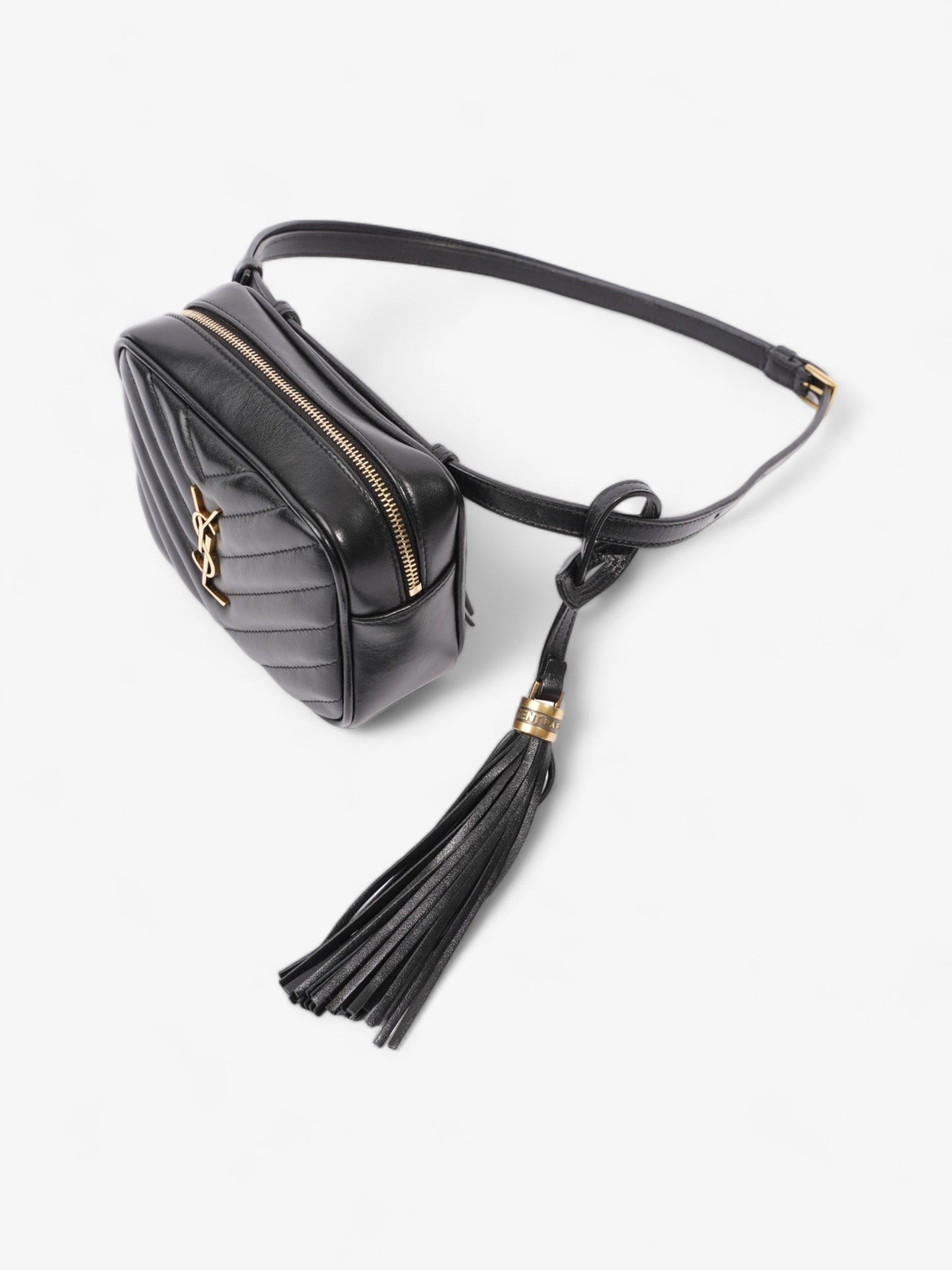 Saint Laurent Lou Belt Bag Black Calfskin Leather