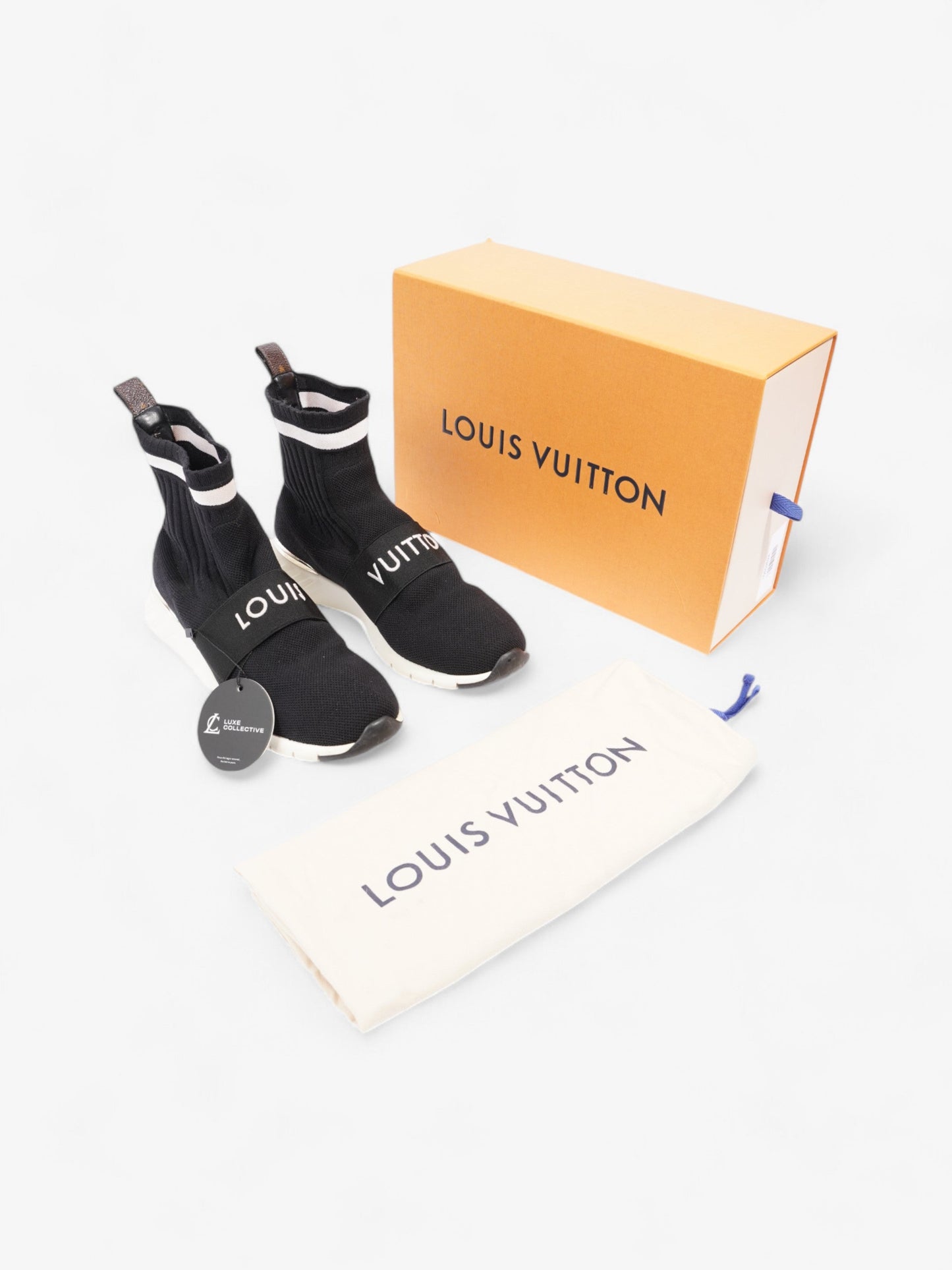 Louis Vuitton Aftergame Sneakers Black / White Fabric EU 37 UK 4