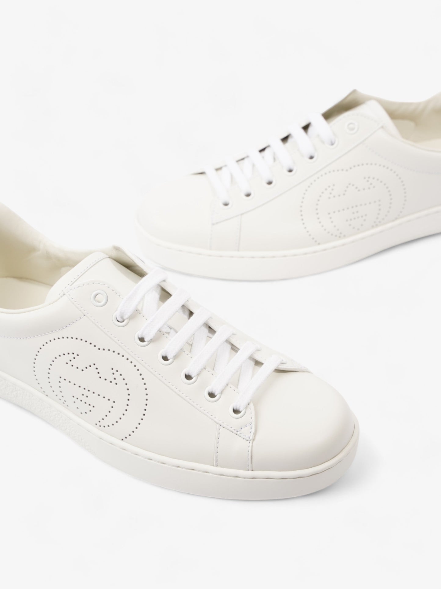 Gucci Ace Sneakers White / Grey Leather EU 41 UK 7
