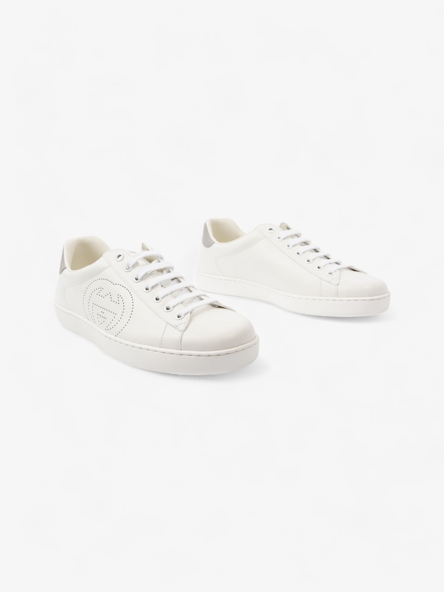 Gucci Ace Sneakers White / Grey Leather EU 41 UK 7