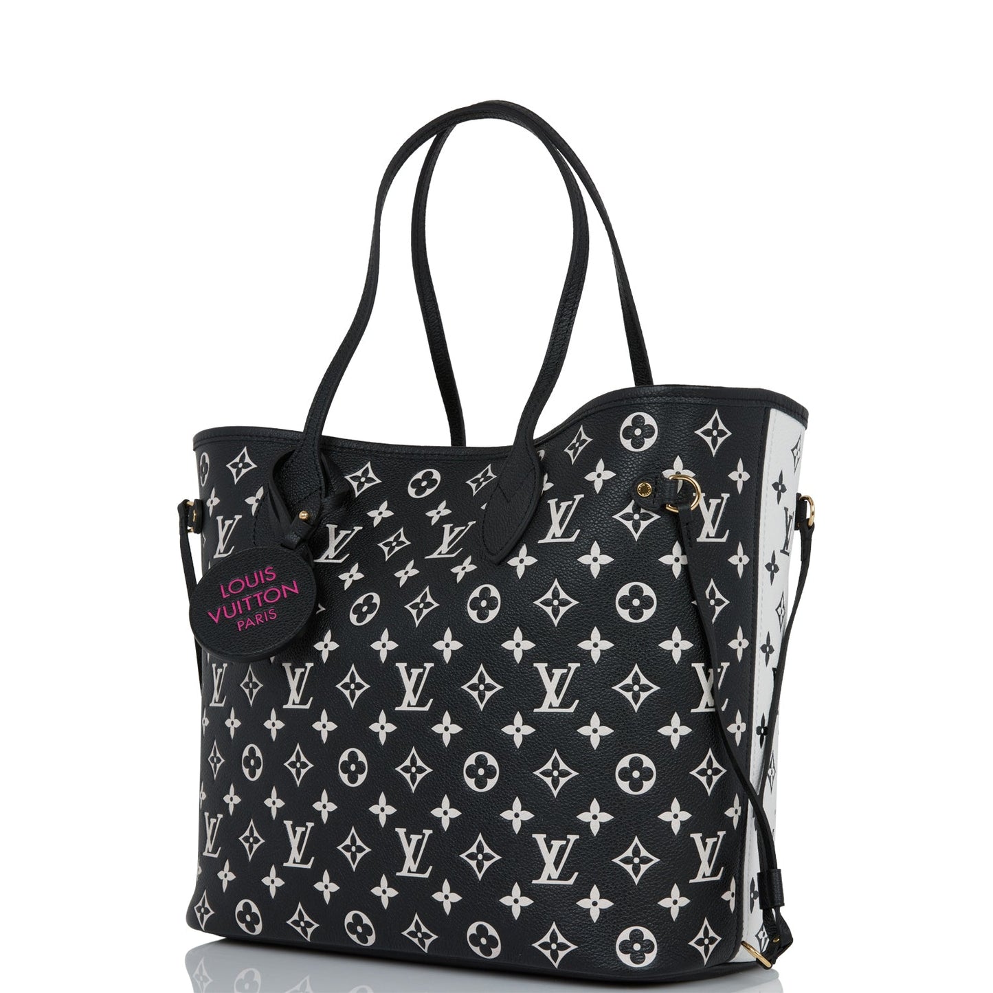 Louis Vuitton Spring in the City Black and White Monogram Empreinte Neverfull MM
