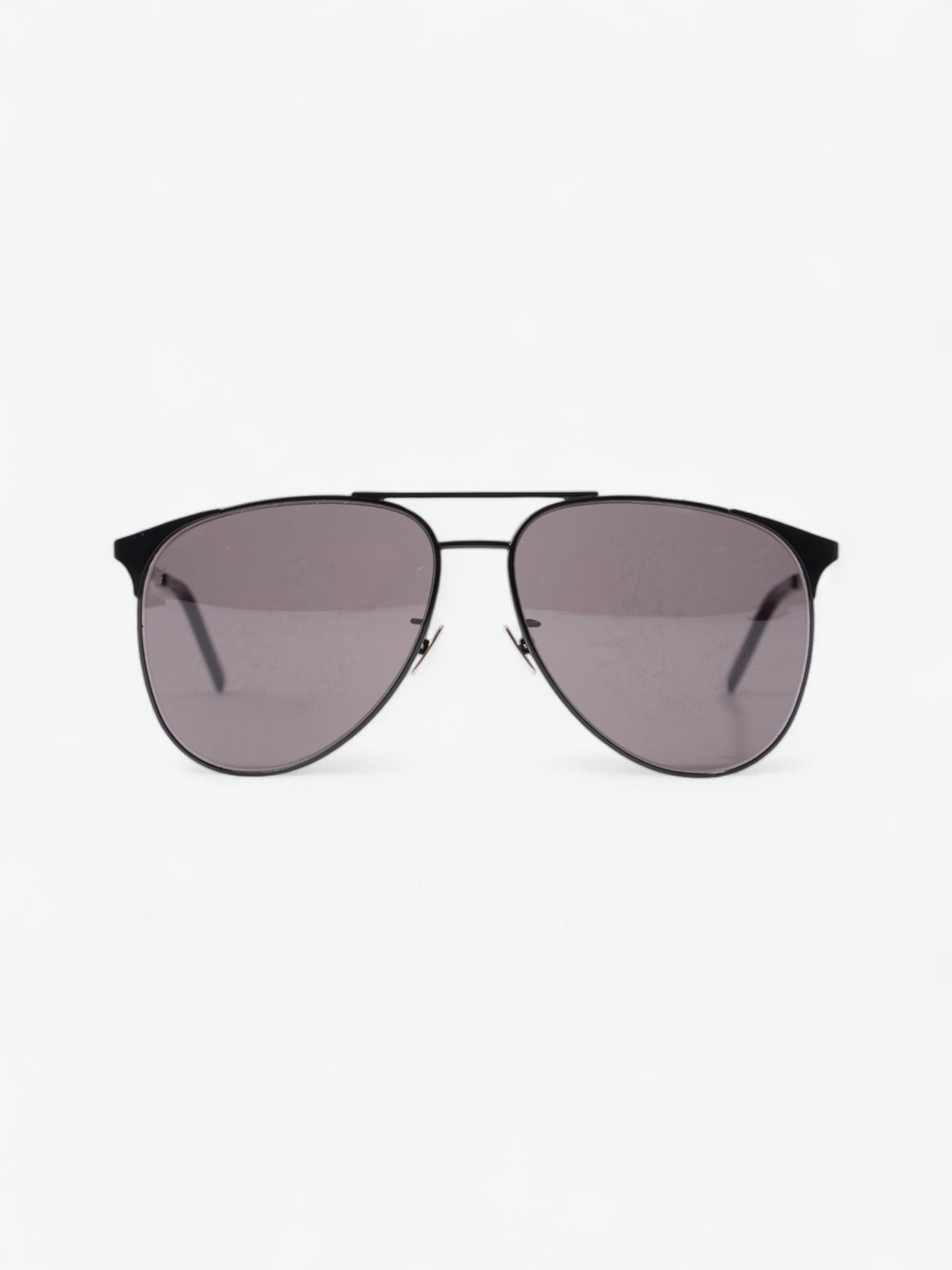 Saint Laurent Classic Aviator Sunglasses Black Acetate 145mm