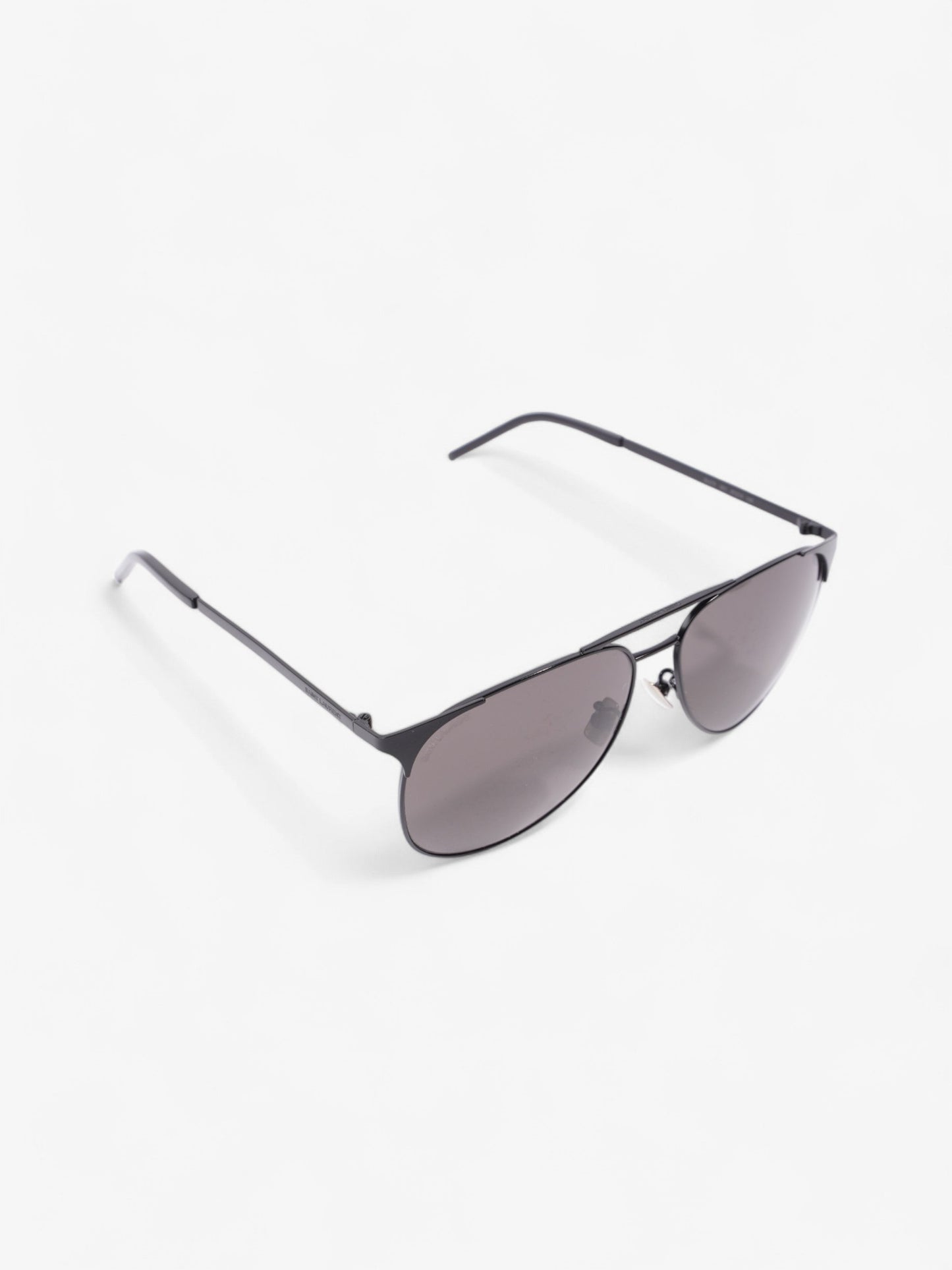 Saint Laurent Classic Aviator Sunglasses Black Acetate 145mm