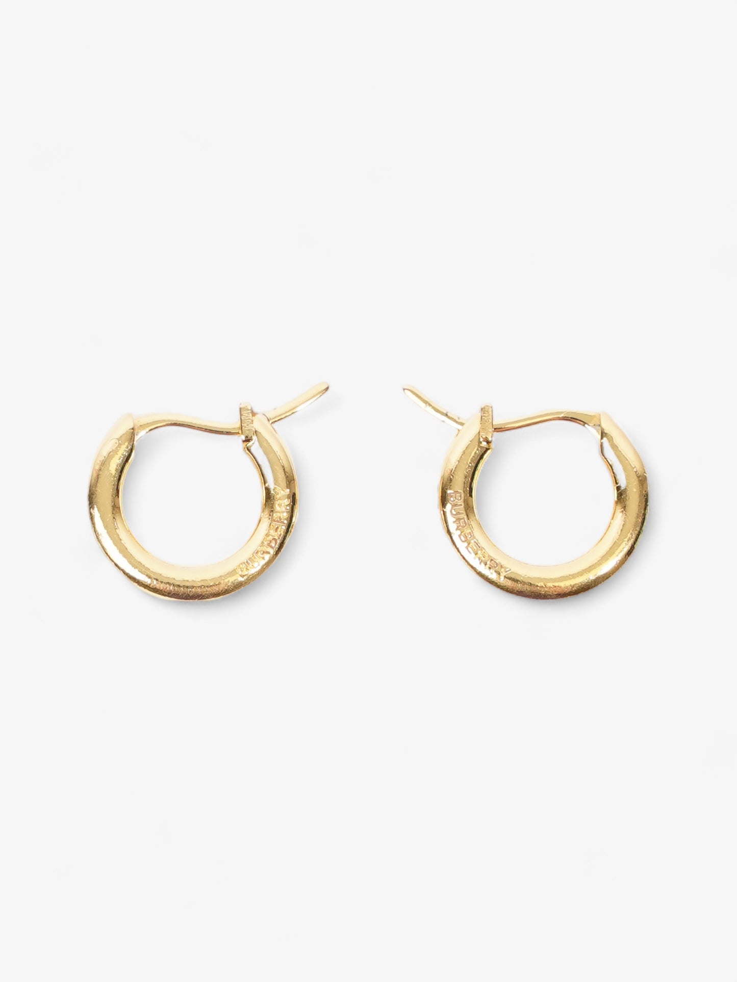 Burberry Hoop Earrings Gold Base Metal