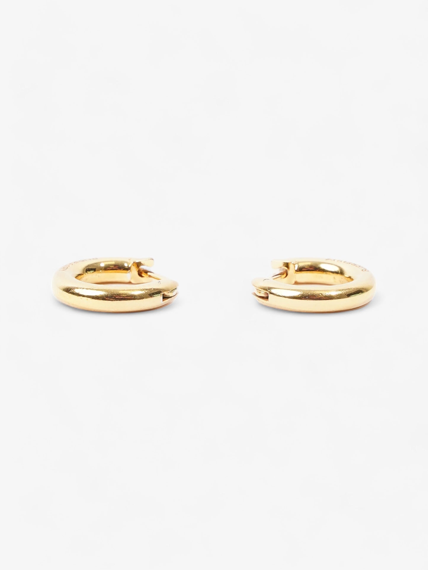 Burberry Hoop Earrings Gold Base Metal