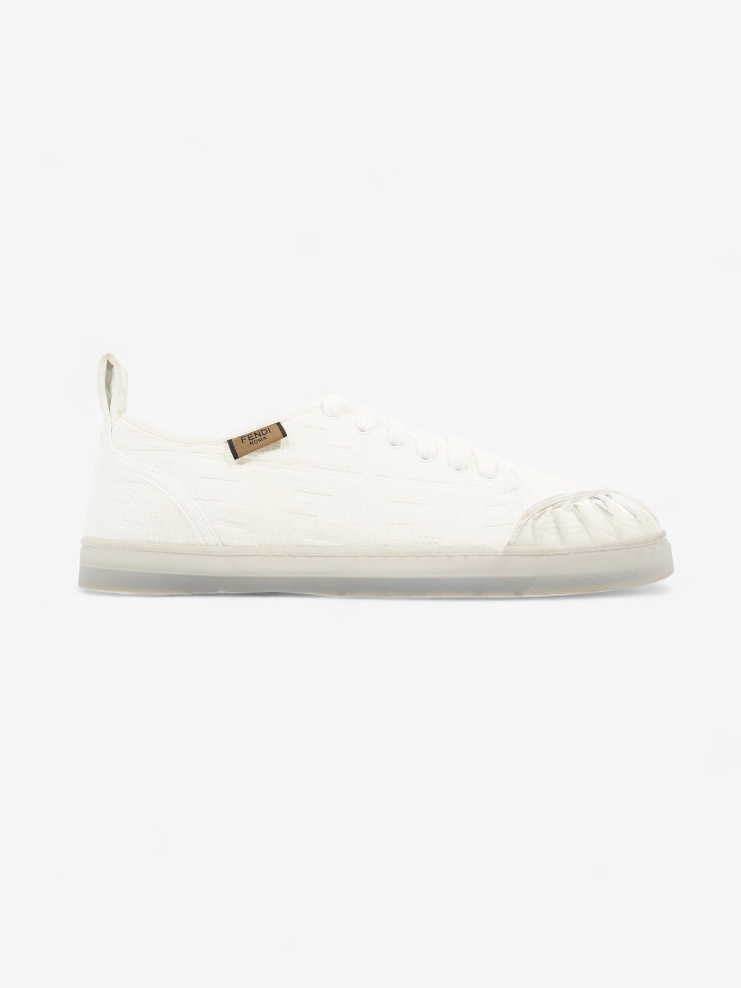Fendi Fendi FF Sneakers White Canvas EU 40 UK 7