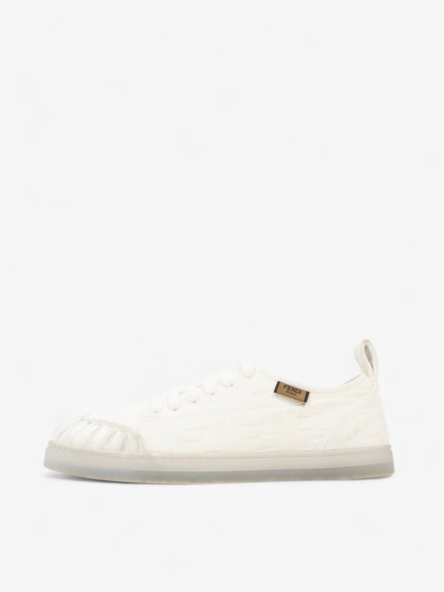 Fendi Fendi FF Sneakers White Canvas EU 40 UK 7