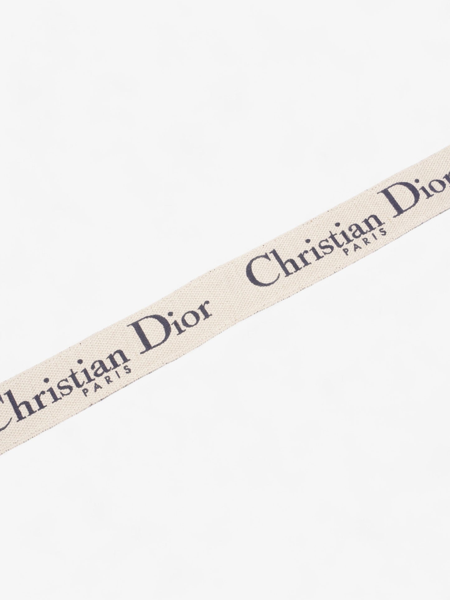 Christian Dior Adjustable Shoulder Strap With Ring Blue Oblique / Gold Cotton