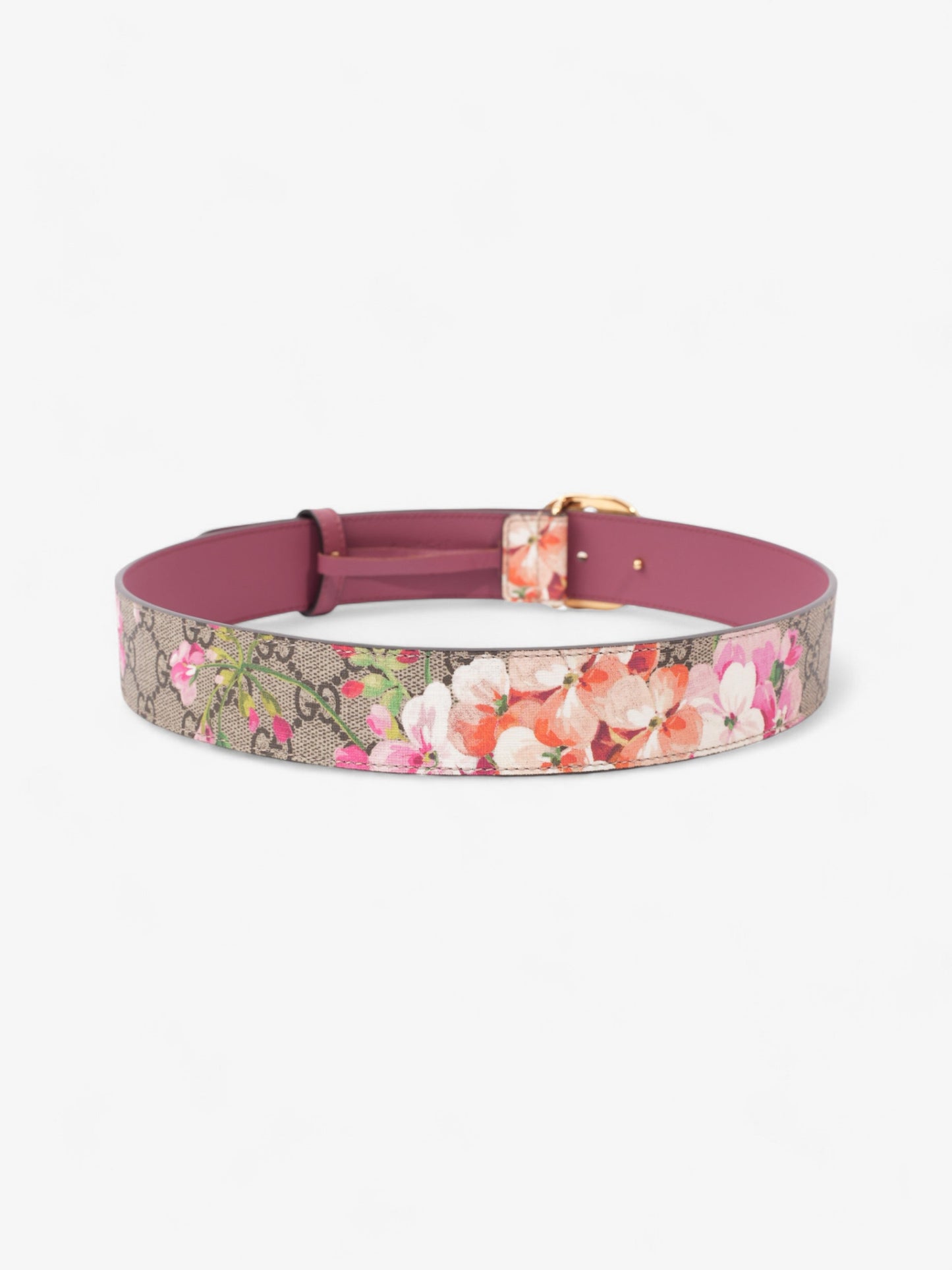 Gucci Interlocking G Belt Bloom Monogram Canvas 80cm / 32"