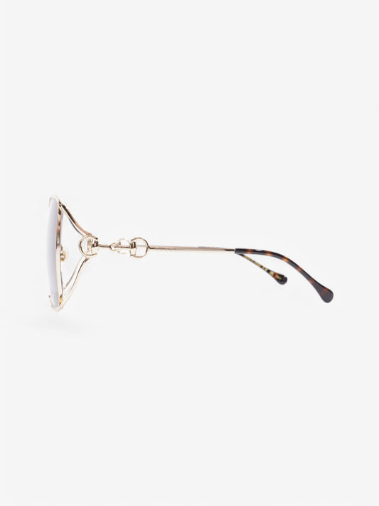 Gucci Gucci sunglasses Gold / Brown Base Metal