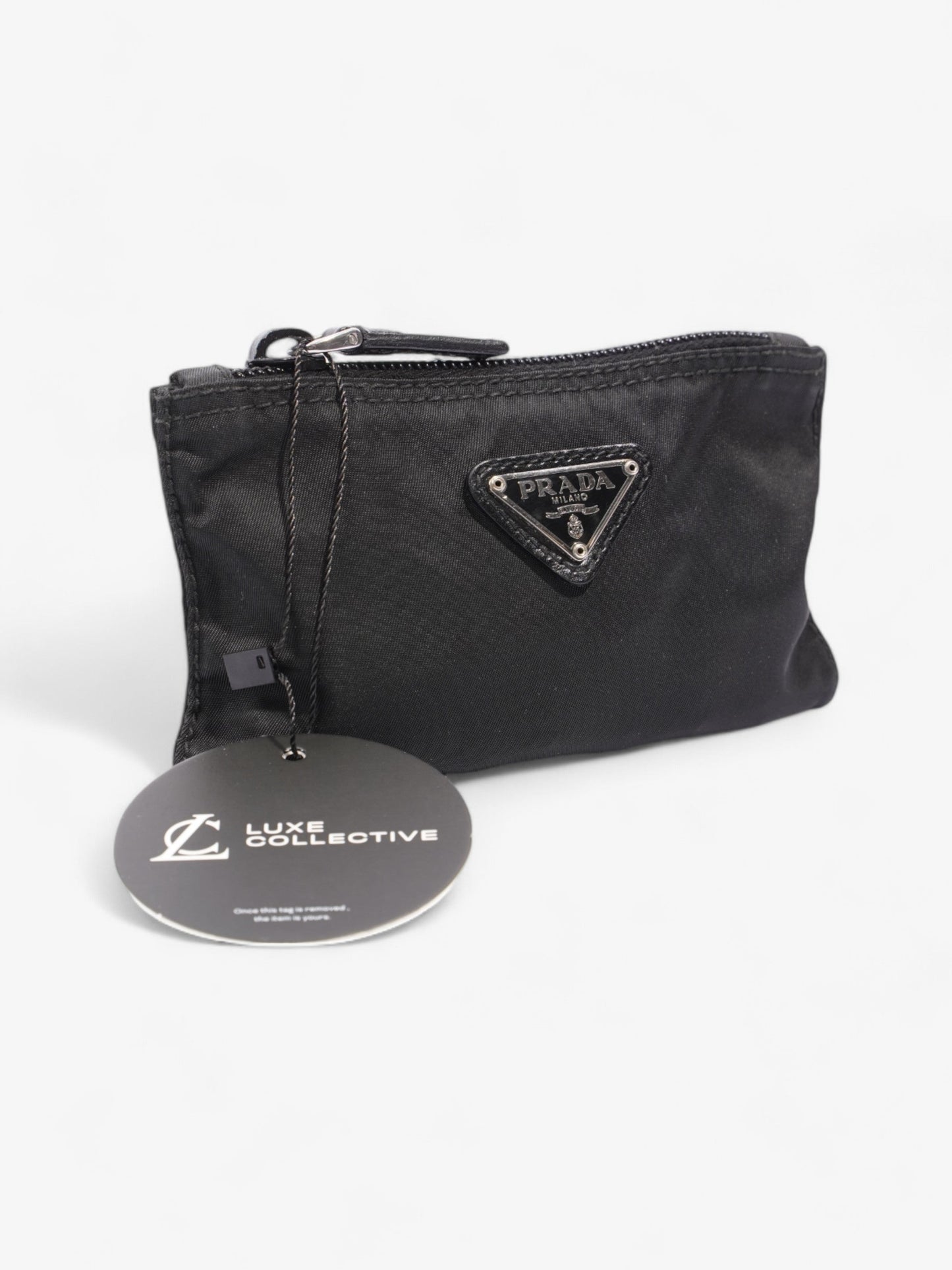 Prada Coin Purse Black Nylon