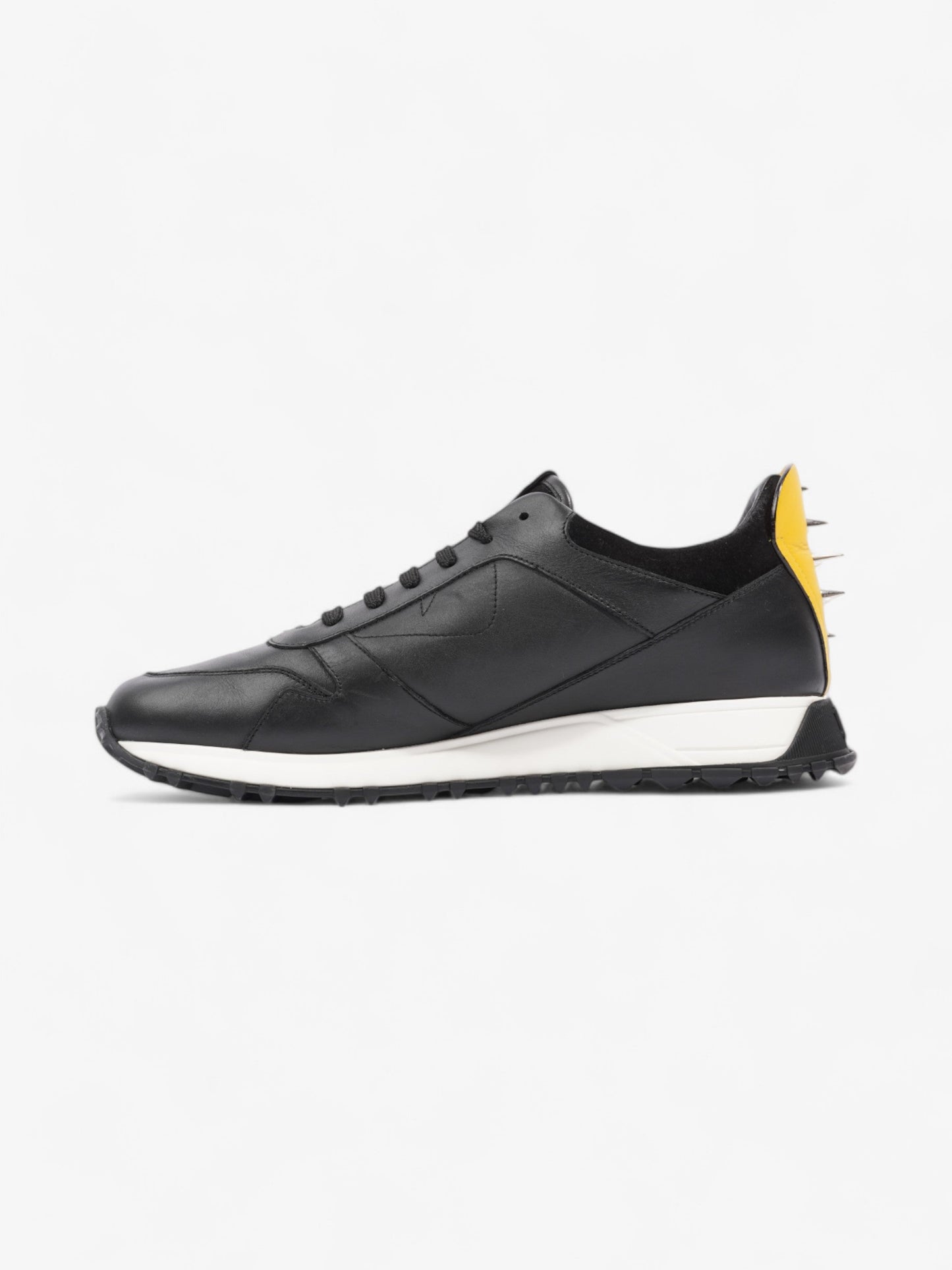 Fendi Monster Eyes Runner Black / Yellow / White Leather EU 42 UK 8