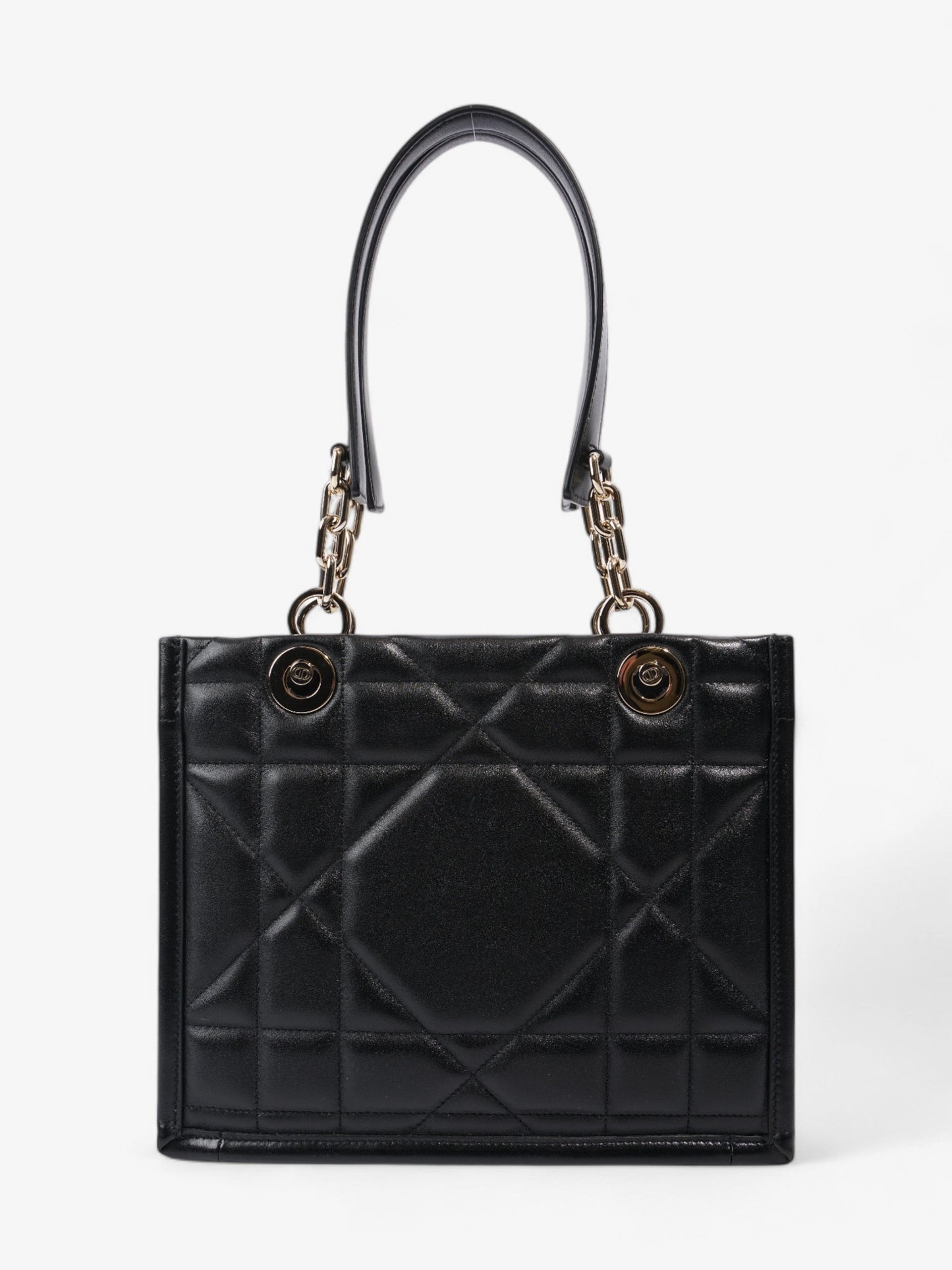 Christian Dior Archi Cannage Bage Black Leather