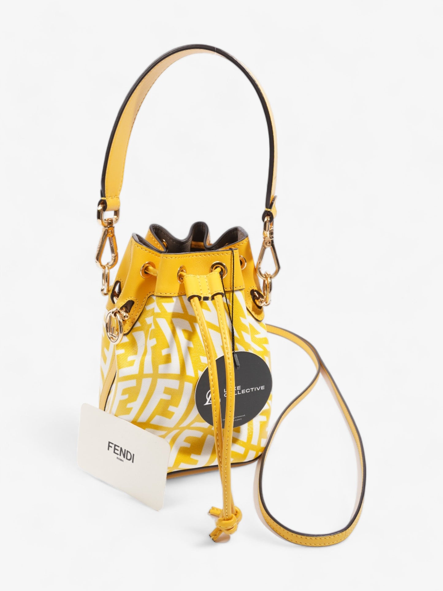 Fendi Mon Tresor Mini FF Vertigo Yellow Canvas