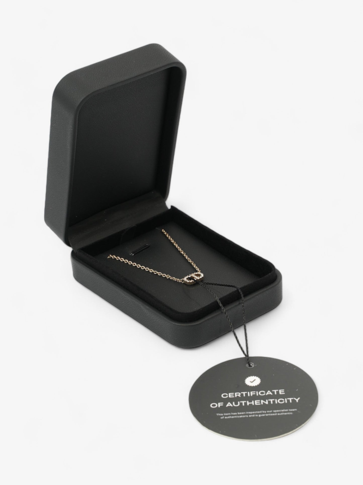 Christian Dior CD Necklace Gold Base Metal