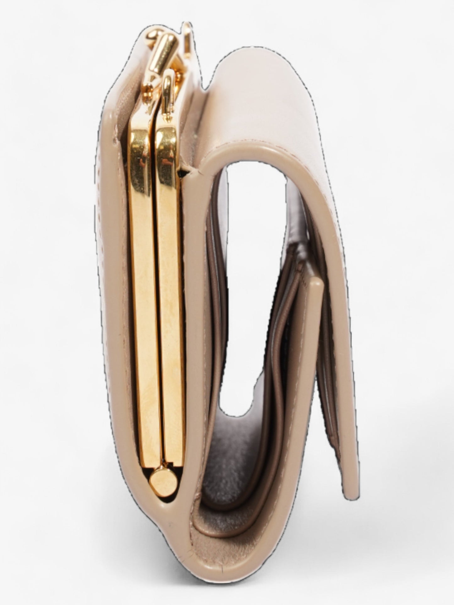 Saint Laurent Rider Wallet Beige Leather