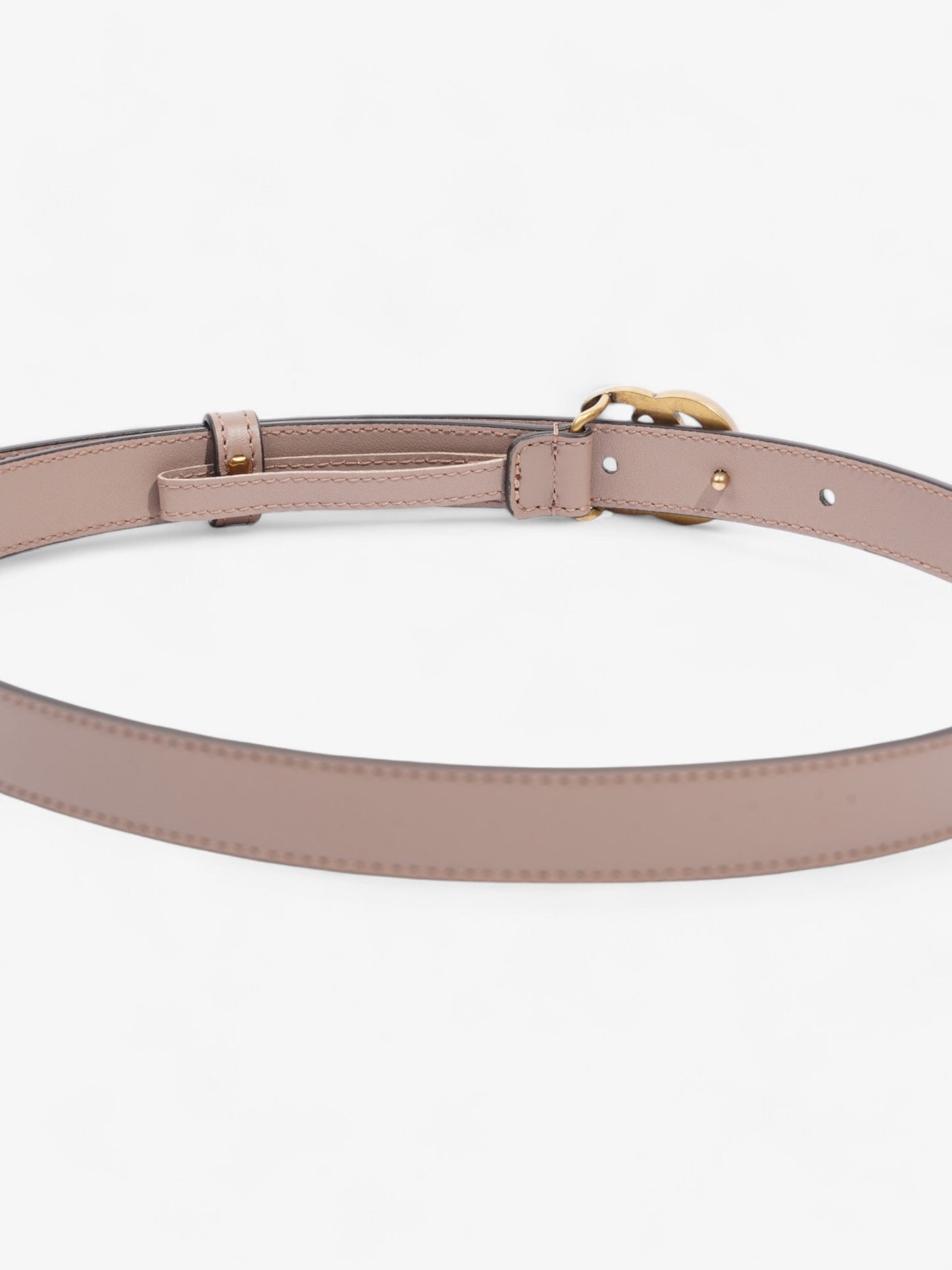 Gucci GG Marmont Belt Dusty Pink / Gold Leather 70cm 28"