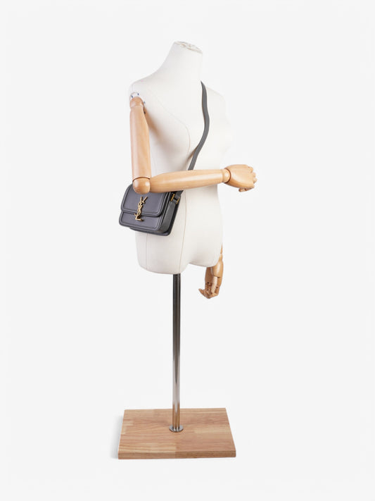 Saint Laurent SOLFERINO Grey Leather Small
