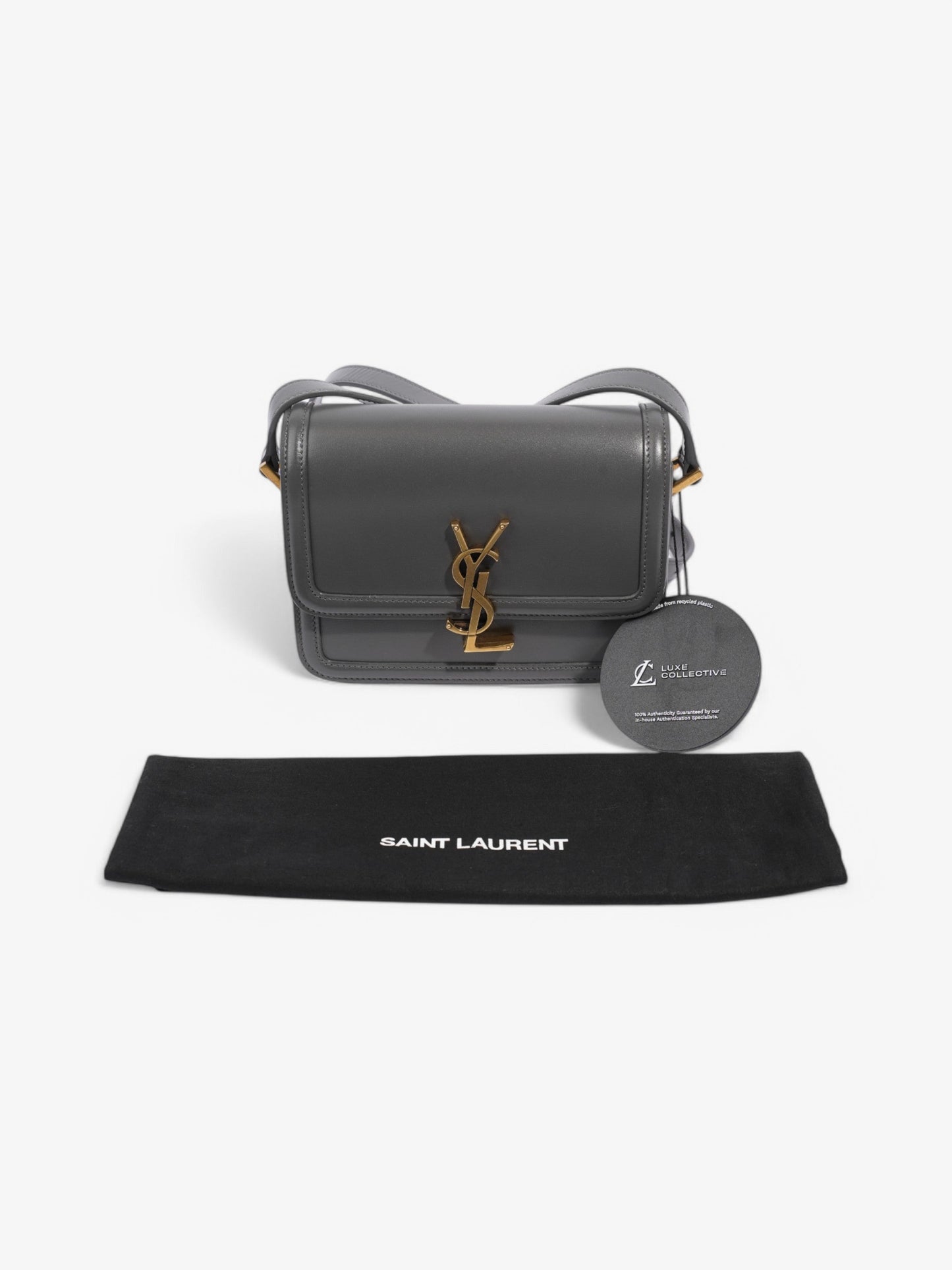 Saint Laurent SOLFERINO Grey Leather Small