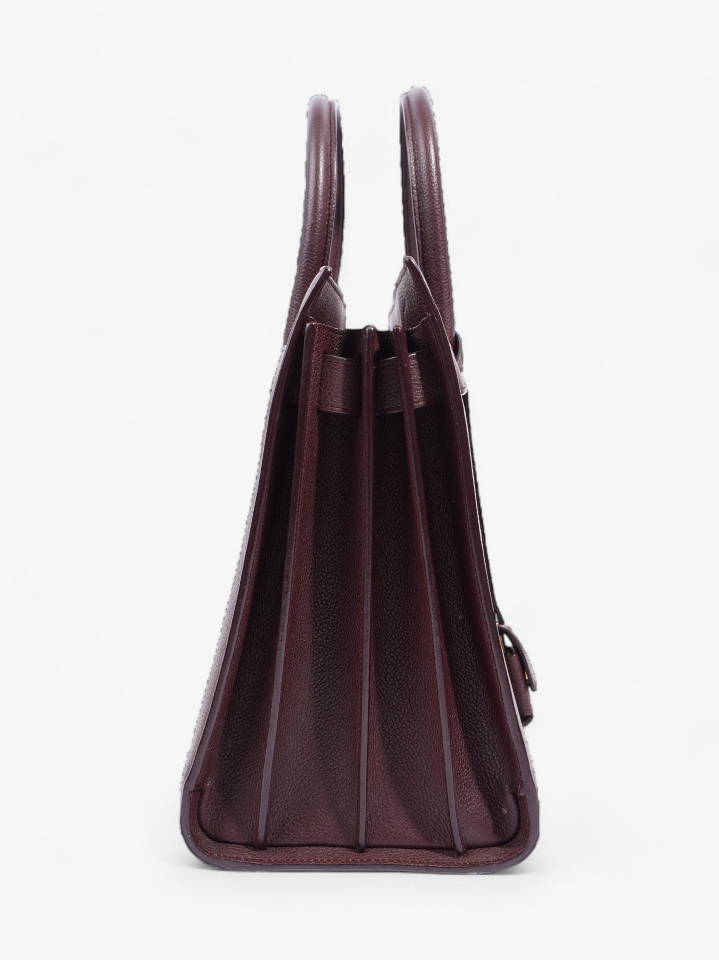 Saint Laurent Sac De Jour Maroon Grained Leather Small