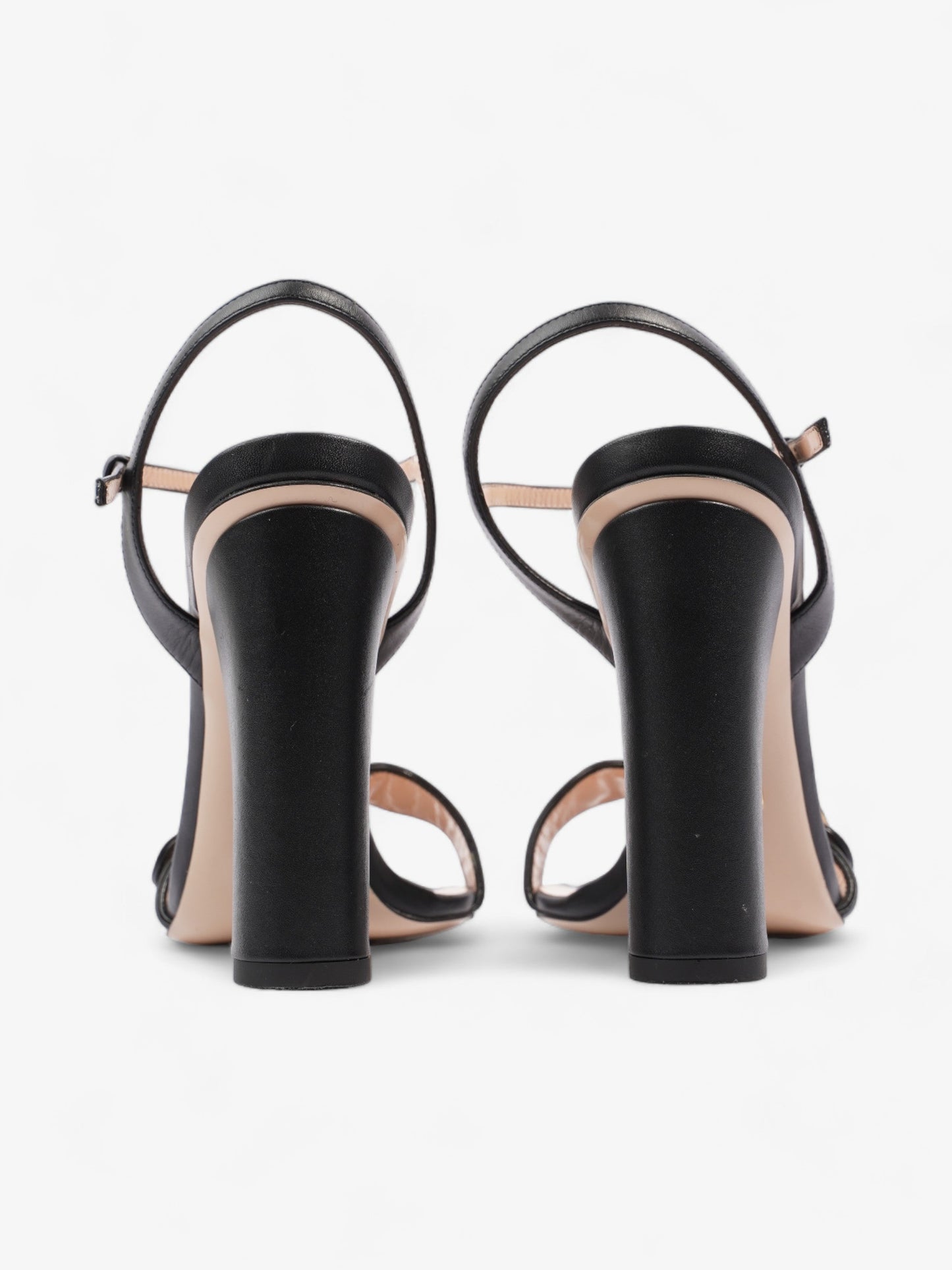 Gucci GG Marmont Heels 85mm Black Leather EU 37 UK 4