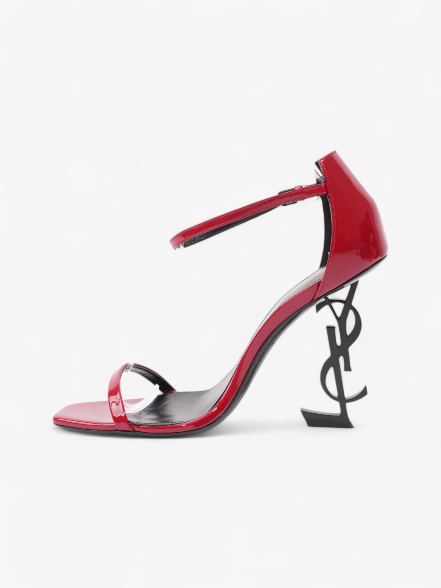 Saint Laurent Opyum Heels 110mm Red / Black Leather EU 37.5 UK 4.5