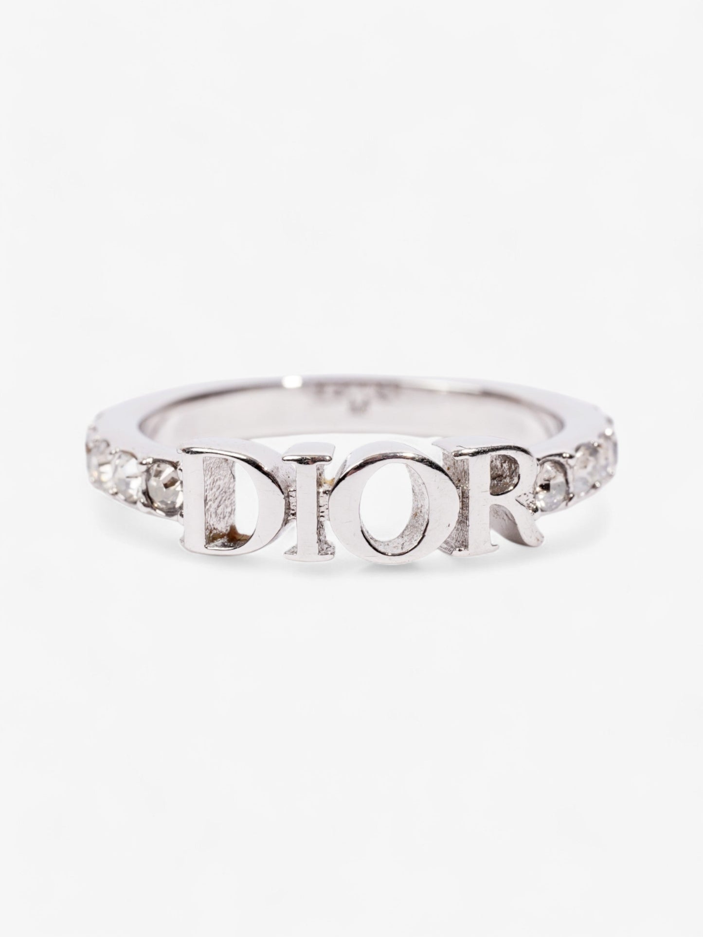 Christian Dior Dio(r)evolution Ring Silver / Crystal Base Metal Medium (Circumference - 53mm)