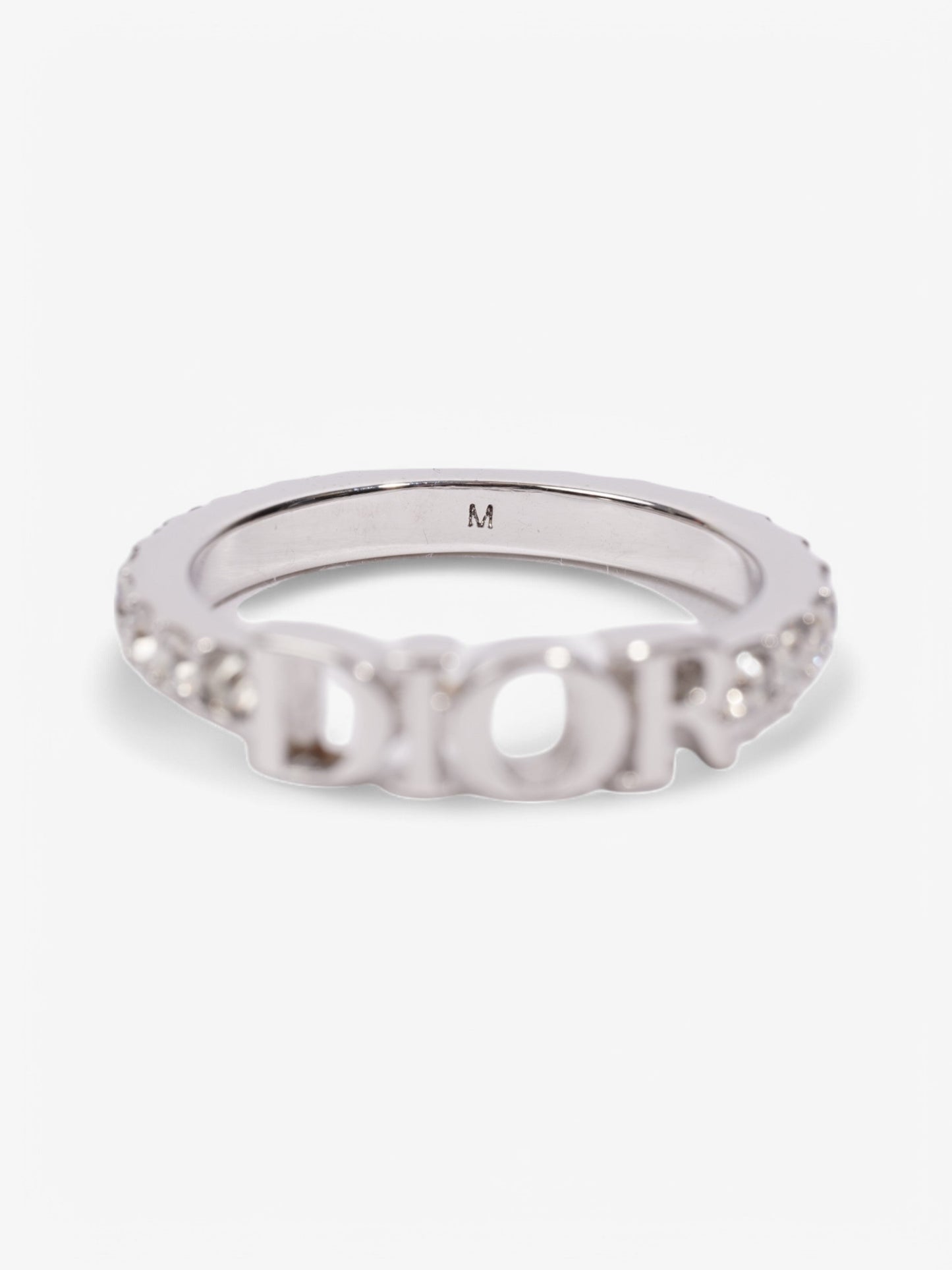 Christian Dior Dio(r)evolution Ring Silver / Crystal Base Metal Medium (Circumference - 53mm)