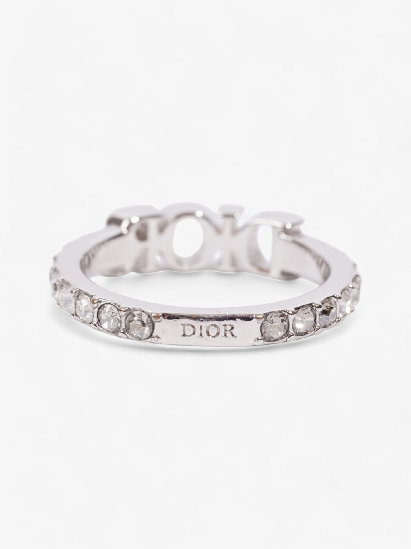 Christian Dior Dio(r)evolution Ring Silver / Crystal Base Metal Medium (Circumference - 53mm)