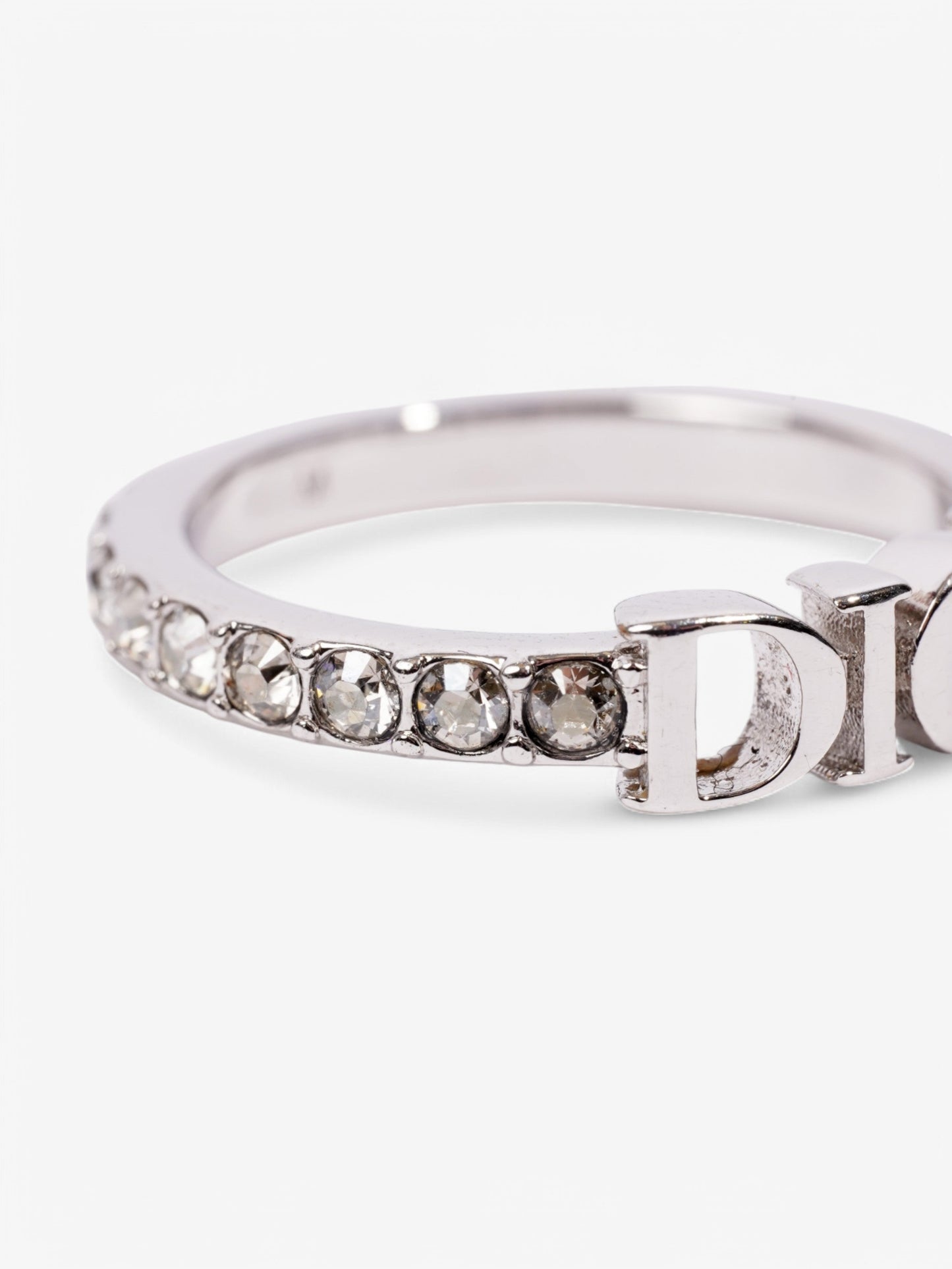 Christian Dior Dio(r)evolution Ring Silver / Crystal Base Metal Medium (Circumference - 53mm)