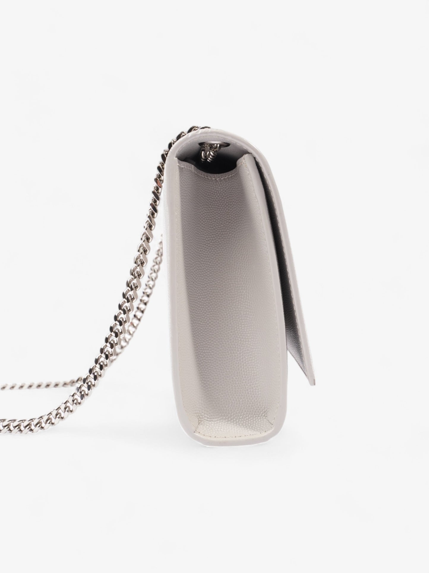 Saint Laurent Kate Grey Grained Leather Medium