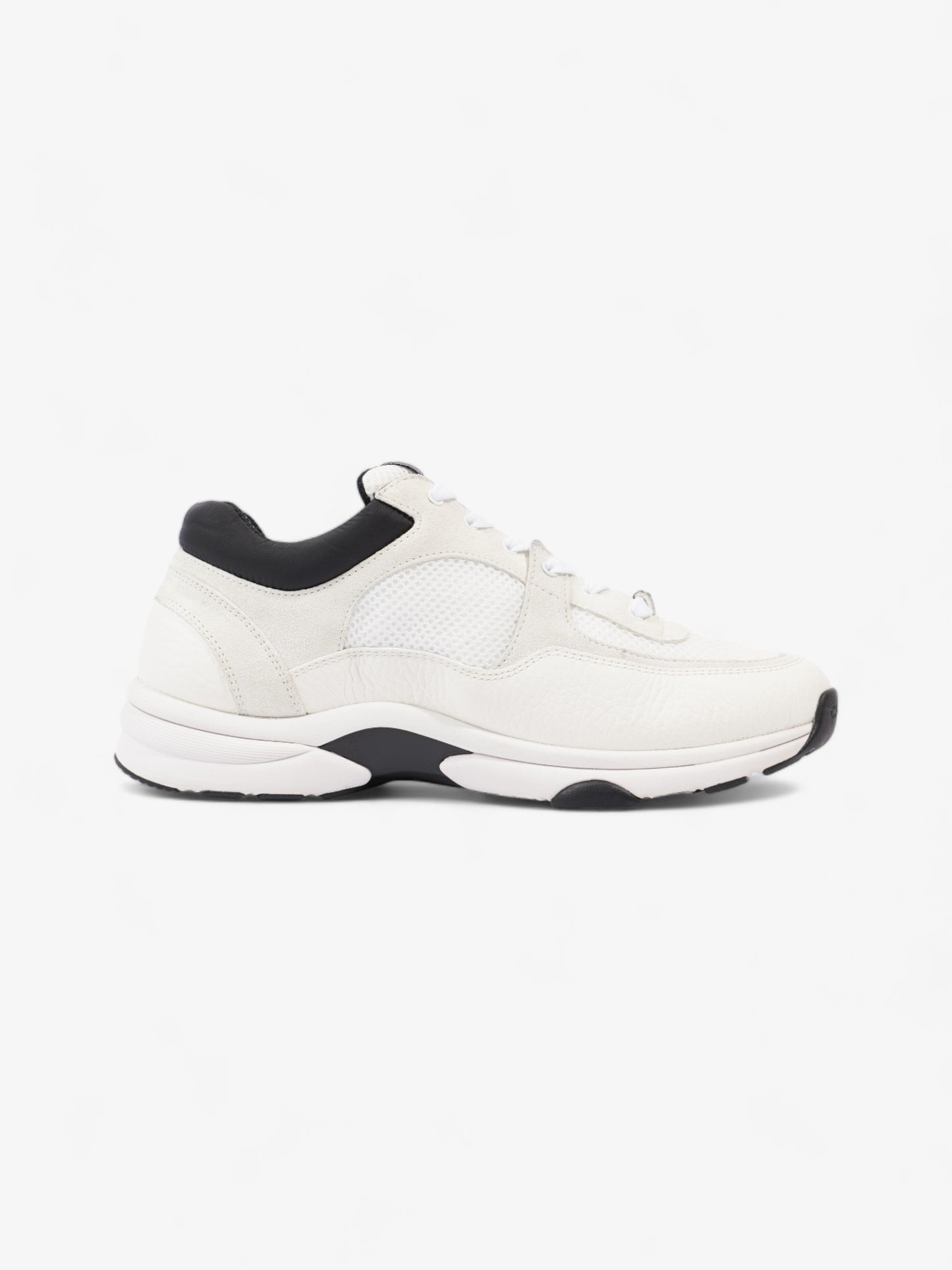Chanel CC Logo Sneakers White / Black Mesh EU 39.5 UK 6.5