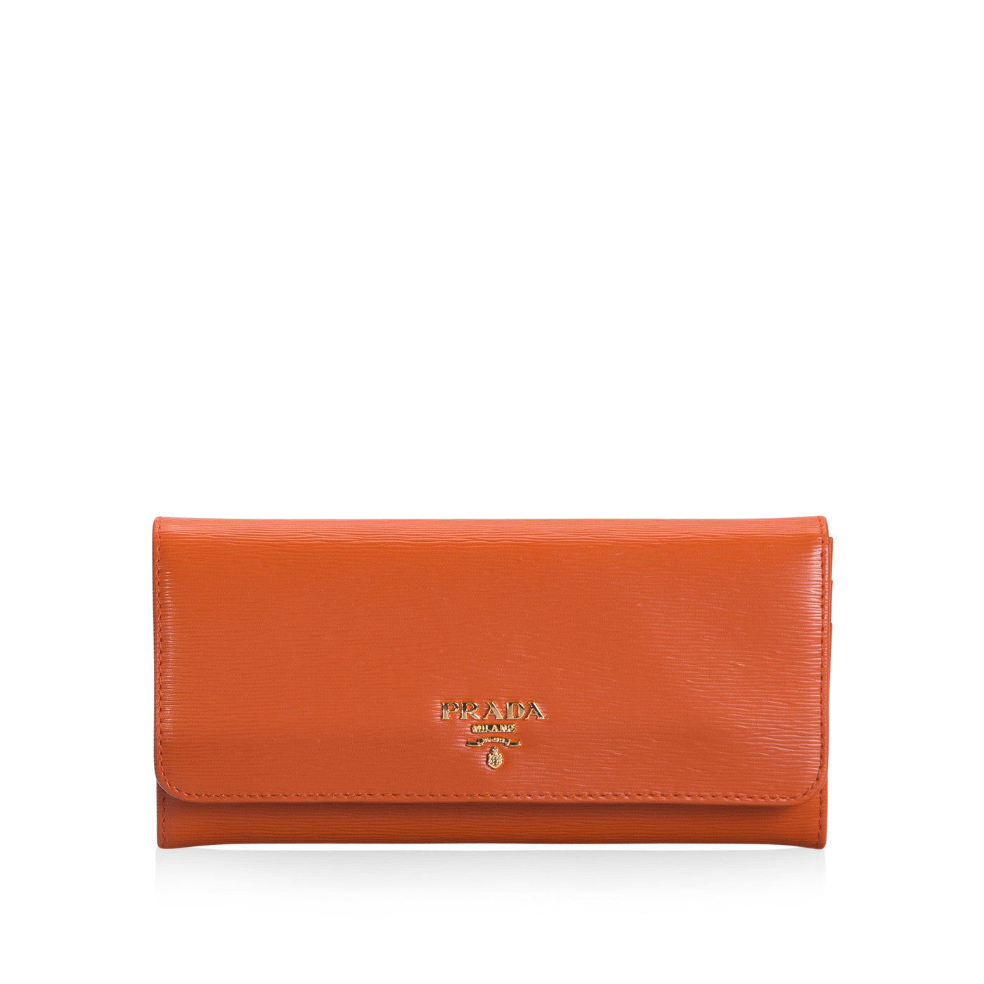 Prada Papaya Portafogolio Pattina Wallet