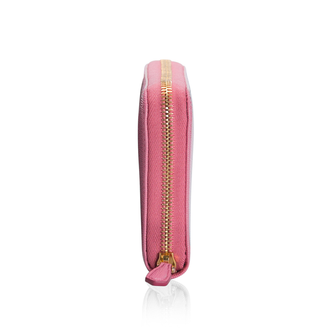 Prada Peony Pink Portafogolio Lampo Wallet