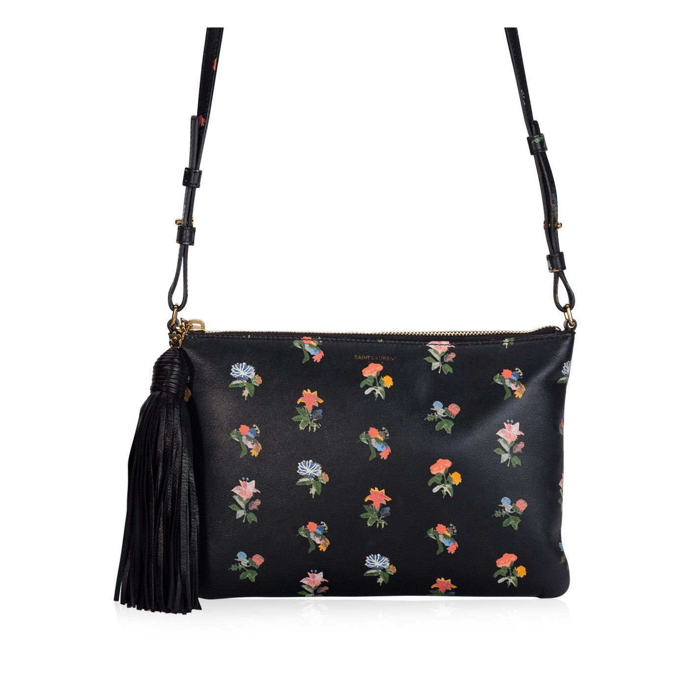 Saint Laurent Prairie Flower Printed Crossbody
