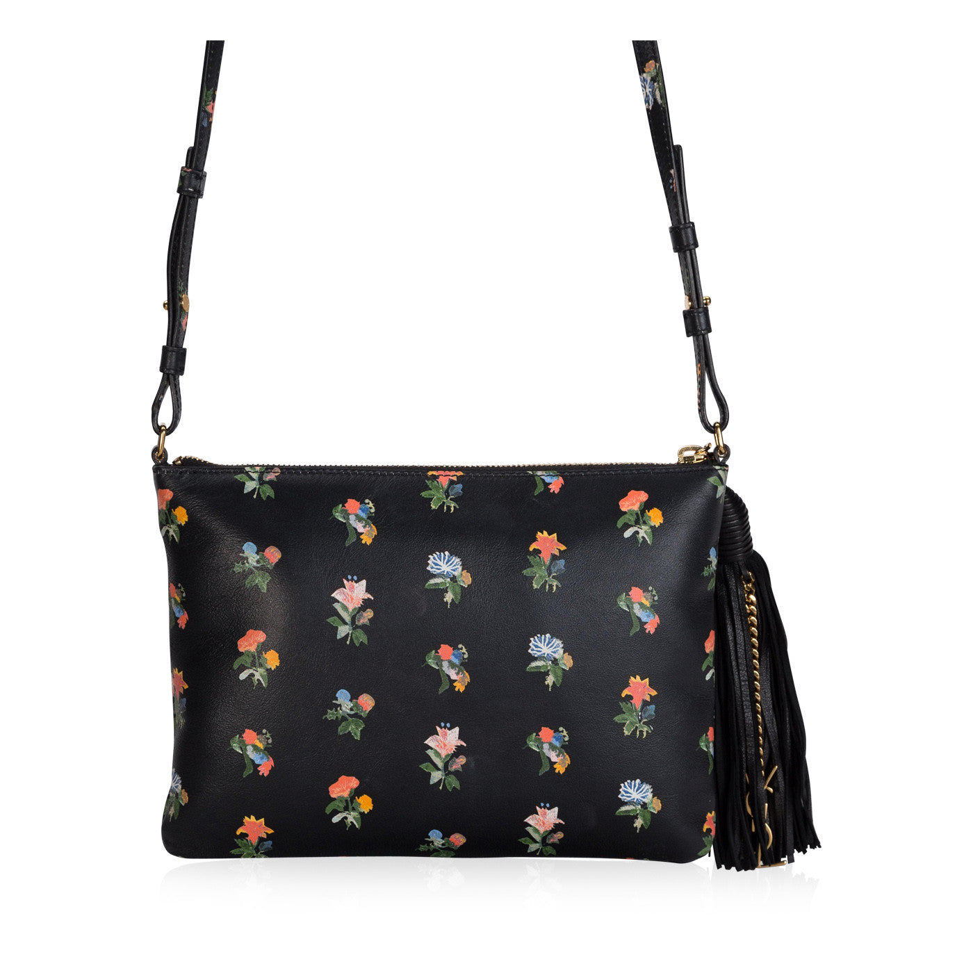 Saint Laurent Prairie Flower Printed Crossbody