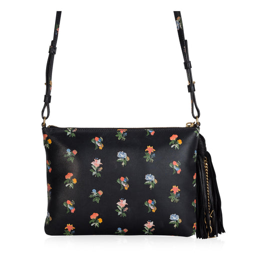 Saint Laurent Prairie Flower Printed Crossbody