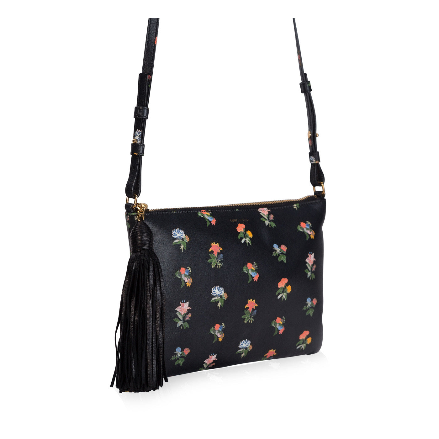 Saint Laurent Prairie Flower Printed Crossbody