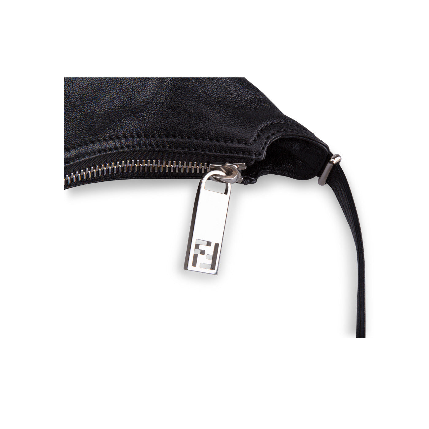 Fendi Front Zip Hobo Bag