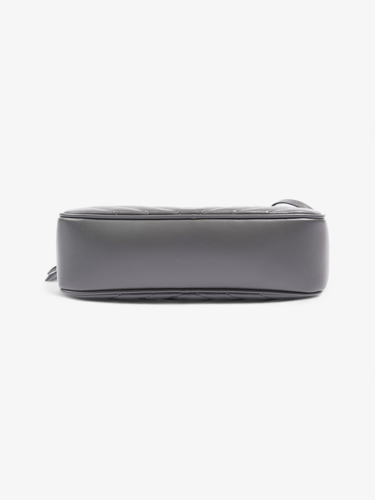 Saint Laurent Lou Monogram Camera Bag Grey Calfskin Leather
