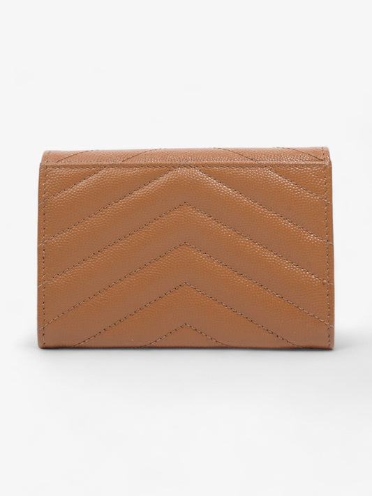 Saint Laurent Monogram Envelope Wallet Dune Grained Leather Small