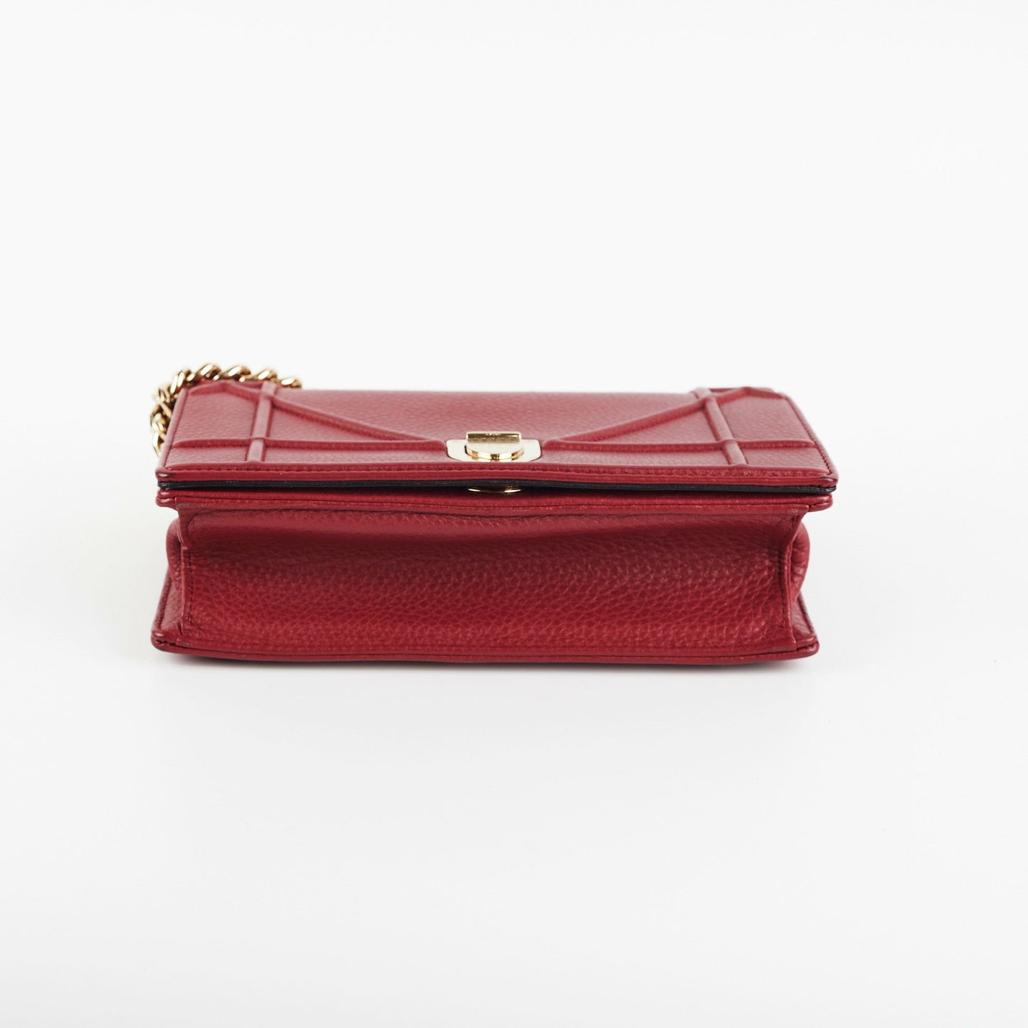 Christian Dior Small Diorama Burgundy Crossbody Bag