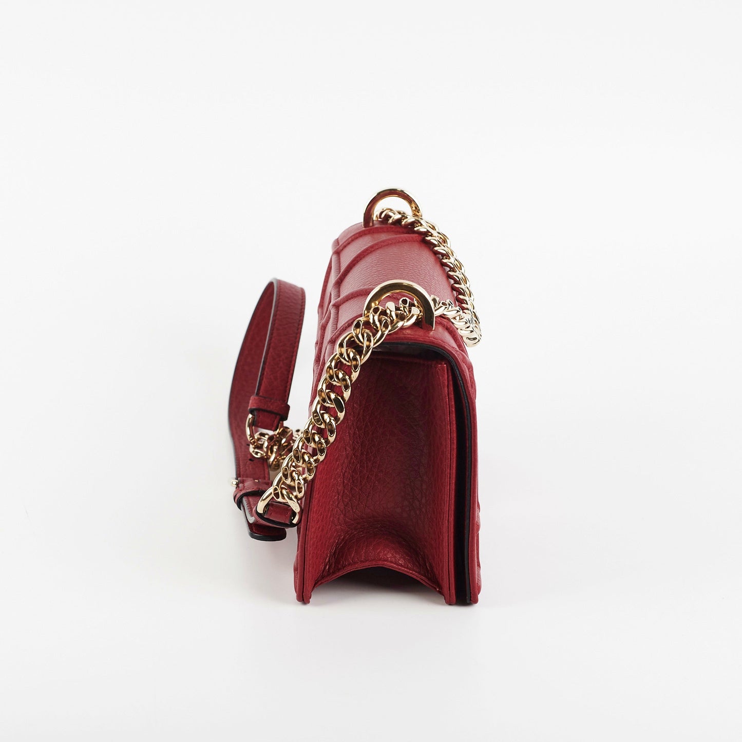 Christian Dior Small Diorama Burgundy Crossbody Bag