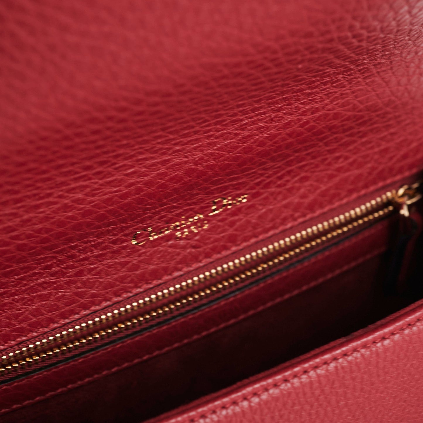 Christian Dior Small Diorama Burgundy Crossbody Bag