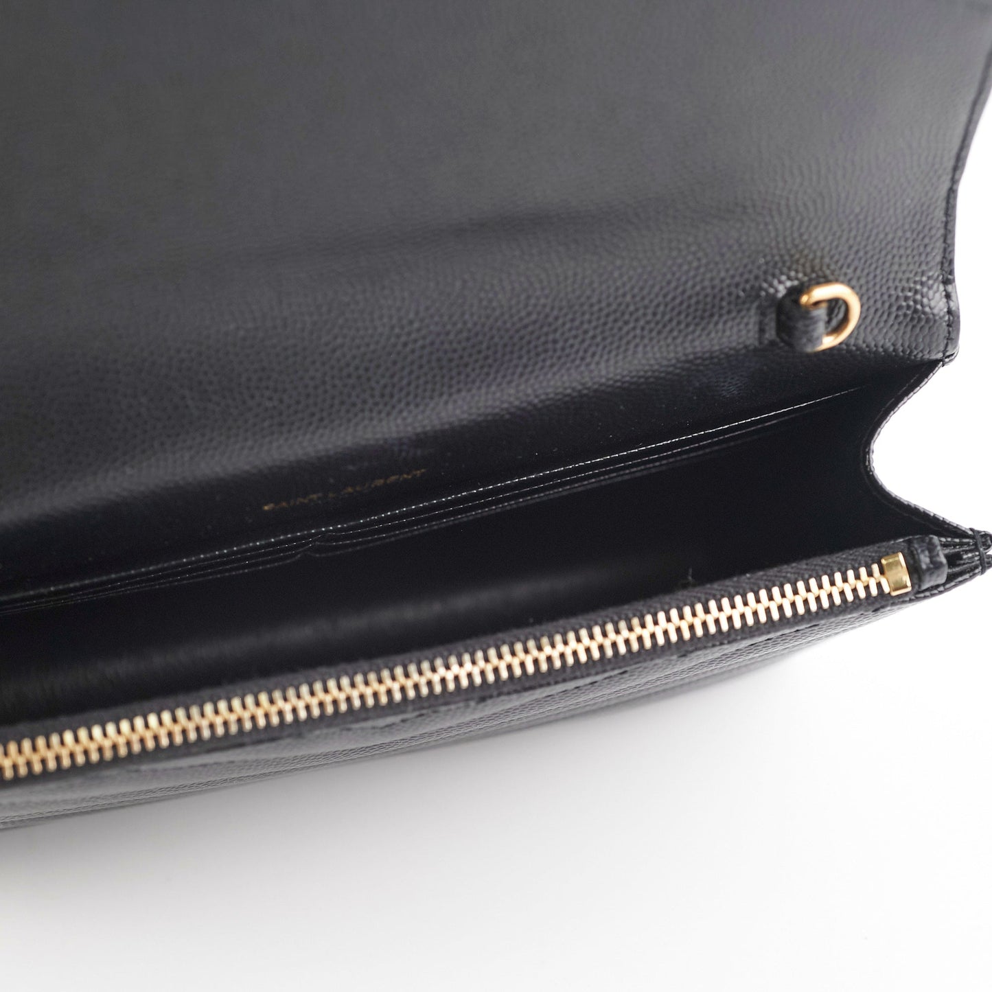 ITEM 25 - Saint Laurent Cassandre Wallet On Chain (WOC) Small Black