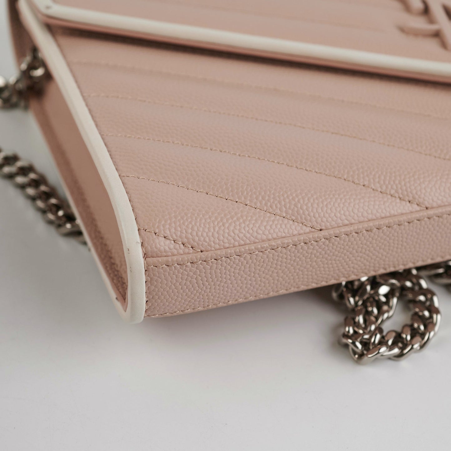 Saint Laurent Envelope Pink Wallet On Chain WOC